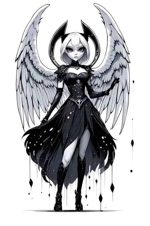 angel dust hazbin hotel Alistair hazbin hotel. dots, lines, circles. tattoo design idea