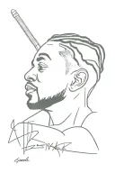 Kendrick Lamar tattoo design idea