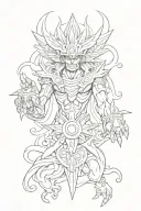 Yugioh Exodia tattoo design idea