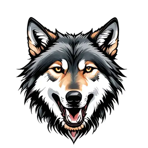 incorporate bosnia with wolves  tattoo design idea