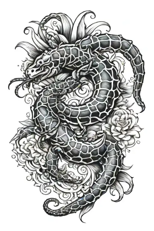 Scorpio, cancer, Pisces tattoo design idea