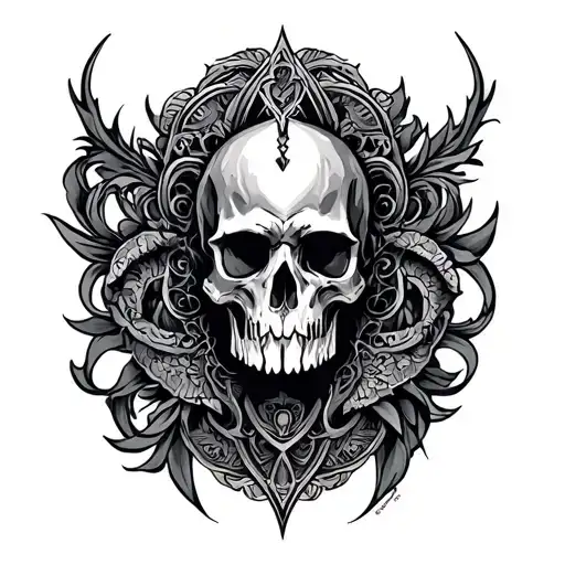 Anglo Saxon tattoo design idea