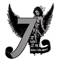 broken angel around number 7 with the text come and save me before i falla apart tattoo design idea