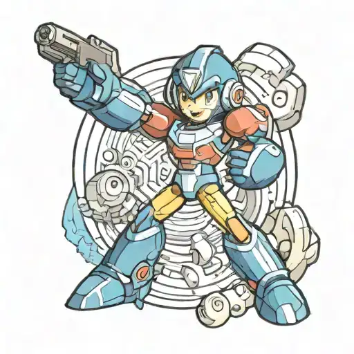 Mega Man tattoo design idea