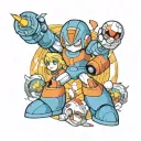 Mega Man tattoo design idea
