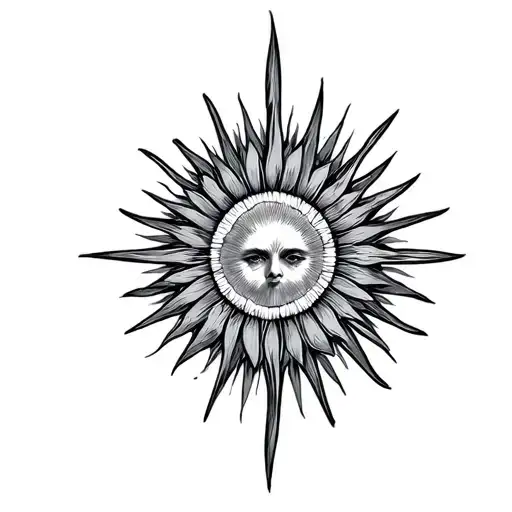 Argentina Sun tattoo design idea