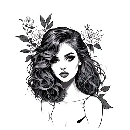 Prostitute tattoo design idea