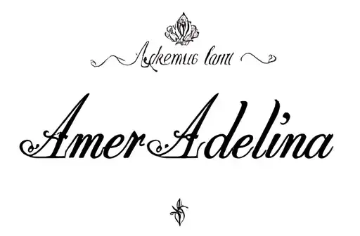 "Amer Adelina
" tattoo design idea