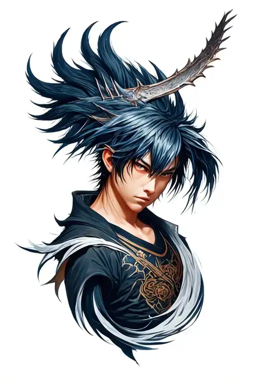 nanaki from final fantasy 7 tattoo design idea