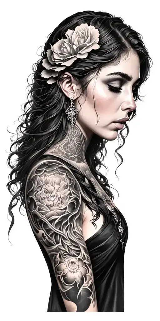 Lorna Shore Tattoo sleeve tattoo design idea