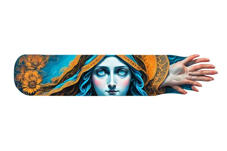 catolic Mary  tattoo design idea