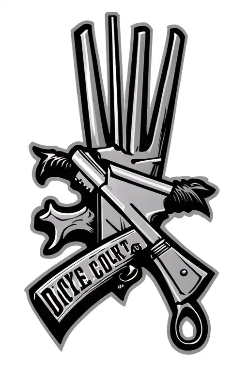 law enforcement; Arizona state university pitchfork logo; Oakland; contra costa; Sacramento tattoo design idea