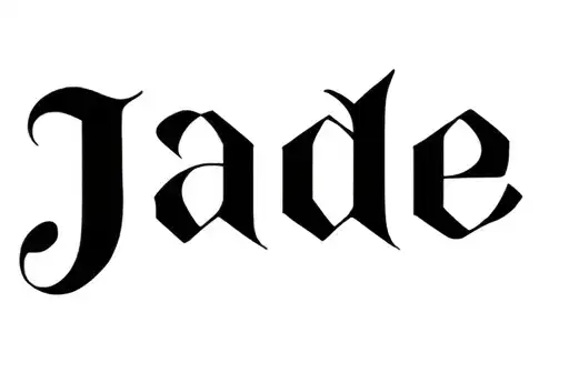 "Jade" tattoo design idea