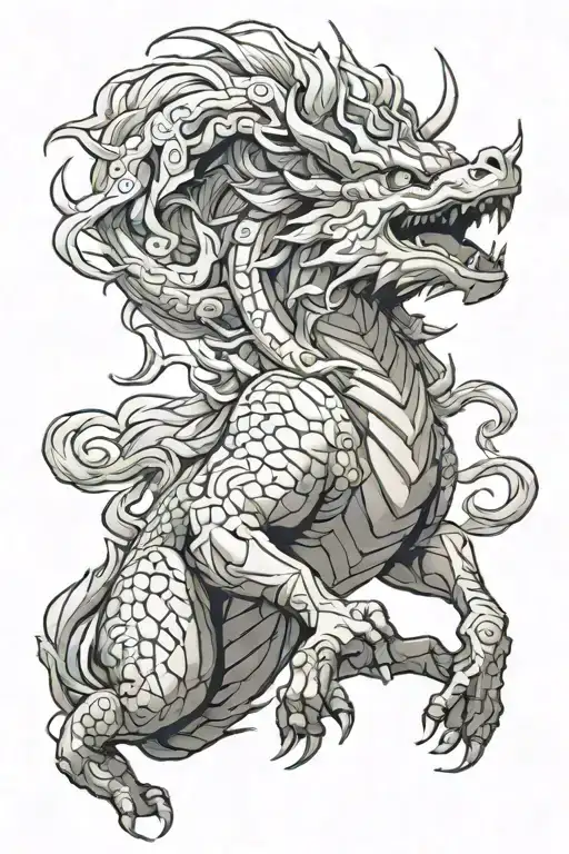 Kirin From Naruto tattoo design idea