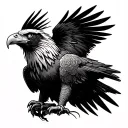 Eagle Japanese tattoo design idea