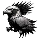 Eagle Japanese tattoo design idea