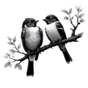 Birds On A Branch tattoo design idea