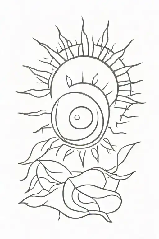 Don’t be afraid to be alone, the sun is alone every day and it still shines tattoo design idea