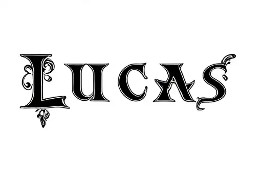 "Lucas" tattoo design idea