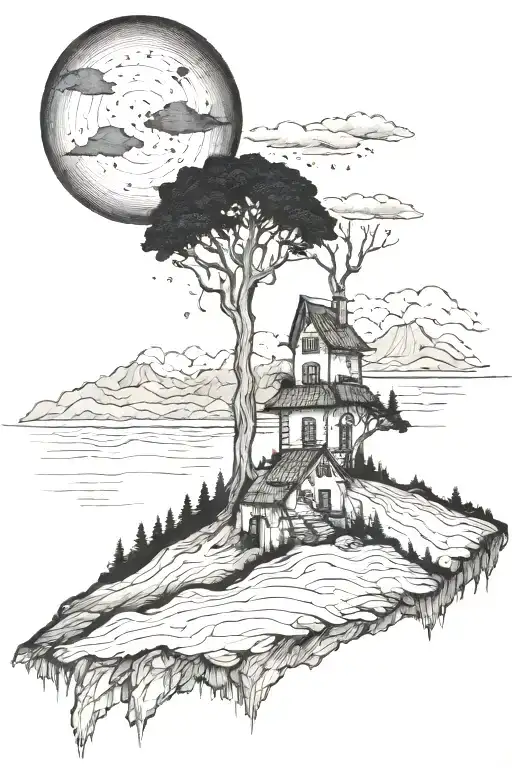  I lift up my eyes to the hills.From where does my help come? My help comes from the Lord,who made heaven and earth. htt tattoo design idea