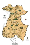 Palestinian map outline tattoo design idea