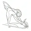 00:00 with lines going tattoo design idea