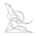 00:00 with lines going tattoo design idea