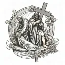stations of the cross tattoo design idea