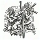 stations of the cross tattoo design idea