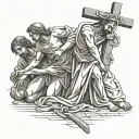 stations of the cross tattoo design idea
