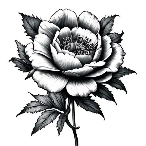 January And March Birth Flower tattoo design idea