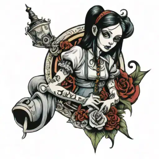 alice madness returns tattoo design idea