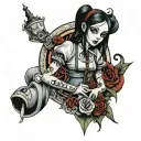 alice madness returns tattoo design idea