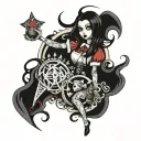 alice madness returns tattoo design idea