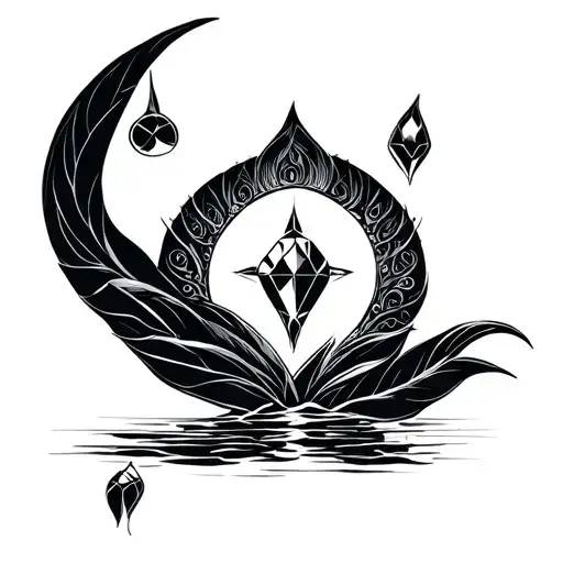 jewel of the Nile river tattoo design idea