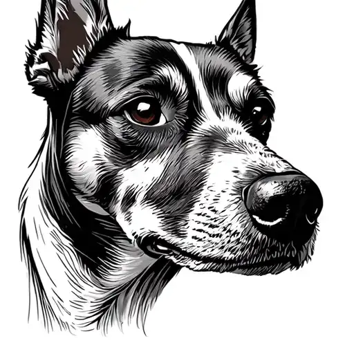 Dog Nose Print tattoo design idea