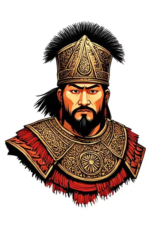Ottoman Empire or mongol warrior tattoo design idea