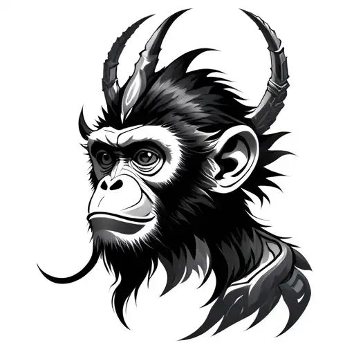 Monkey King tattoo design idea