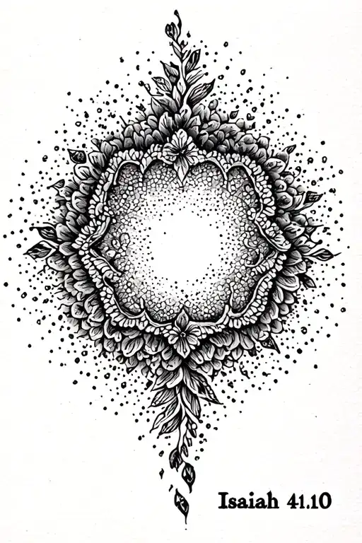 Isaiah  41:10 tattoo design idea