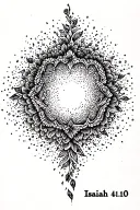 Isaiah  41:10 tattoo design idea