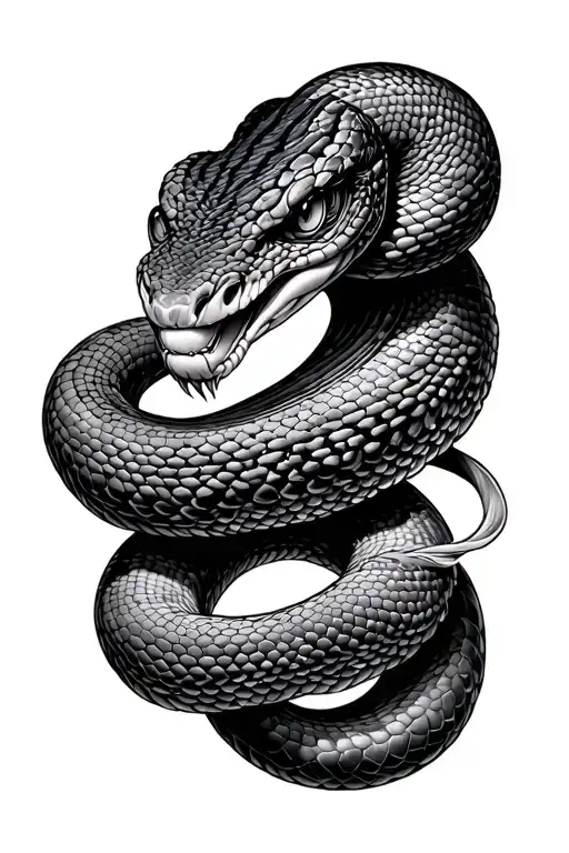 snake Ophiuchus tattoo design idea