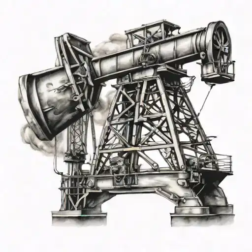 oilfield tattoo design idea