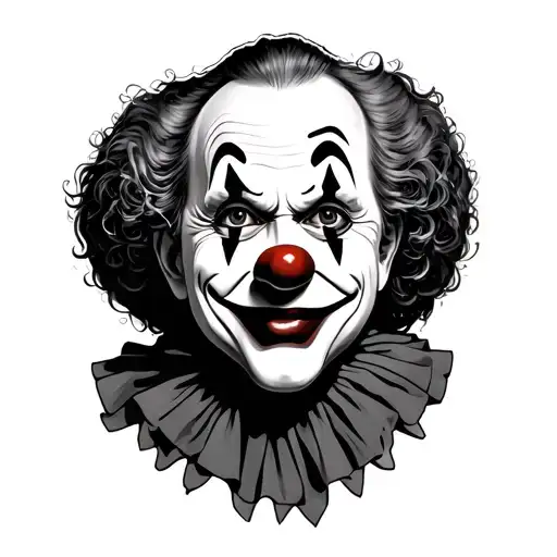 clown tattoo design idea