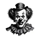 clown tattoo design idea