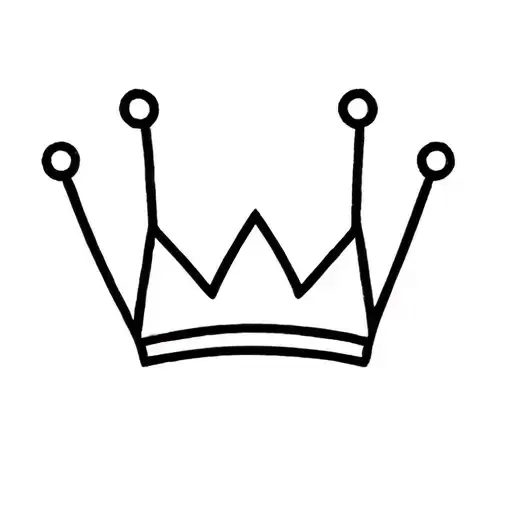 5 Point Crown tattoo design idea