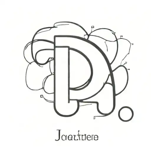 Puzzle piece. Letter J. Fingerprint. 1941. tattoo design idea