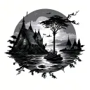 Neverland tattoo design idea