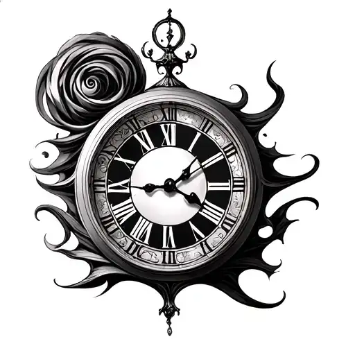 Dali Clock tattoo design idea
