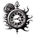 Dali Clock tattoo design idea