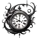Dali Clock tattoo design idea